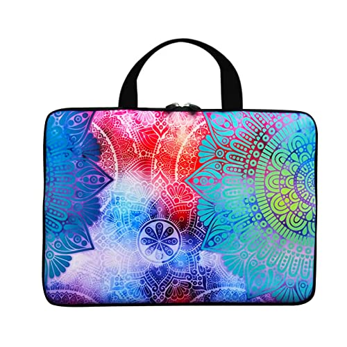 11" 11.6" 12" 12.1" 12.5" Inch Laptop Carrying Bag Chromebook Case Notebook Ultrabook Bag Tablet Cover Neoprene Sleeve Fit Apple Macbook Air Samsung Google Acer Hp Dell Lenovo Asus (Beautiful Mandala) #TOP1