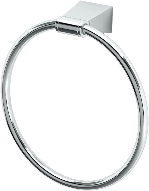 Gatco 4712 Bleu Towel Ring, Chrome Bathroom Towel Bars