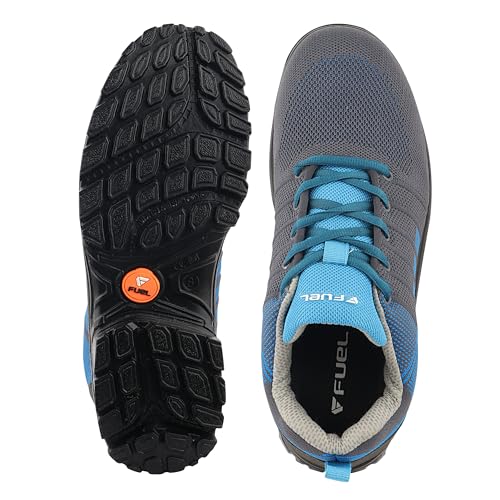 Image of FUEL Aqua Safety Shoes for Men with Excellent Grip, PU Single Density Sole, Light Weight Construction Shoes, Slip Resistance Lace-Up Industrial Composite Toe Cap Footwear (200 J)