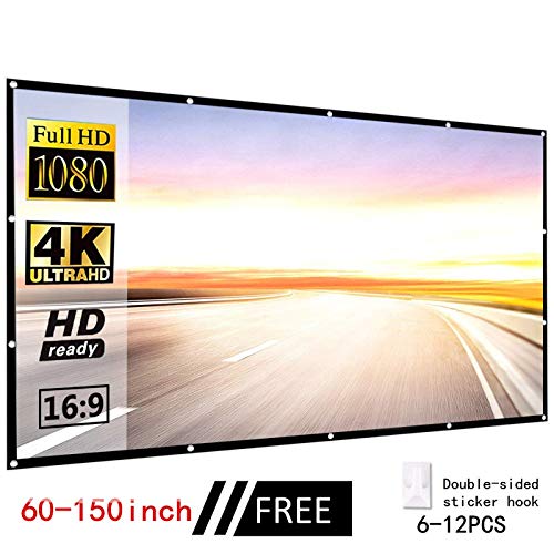 Pantalla de proyector portátil plegable 120 pulgadas miniatura 5