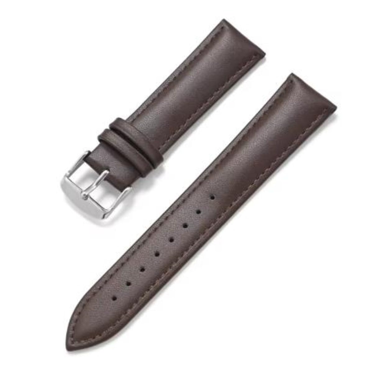 Panda Bobo for Reflex Active Series 3 Fine Calf Leather Watch Strap Watch Band Replacement (Brown Stitch)