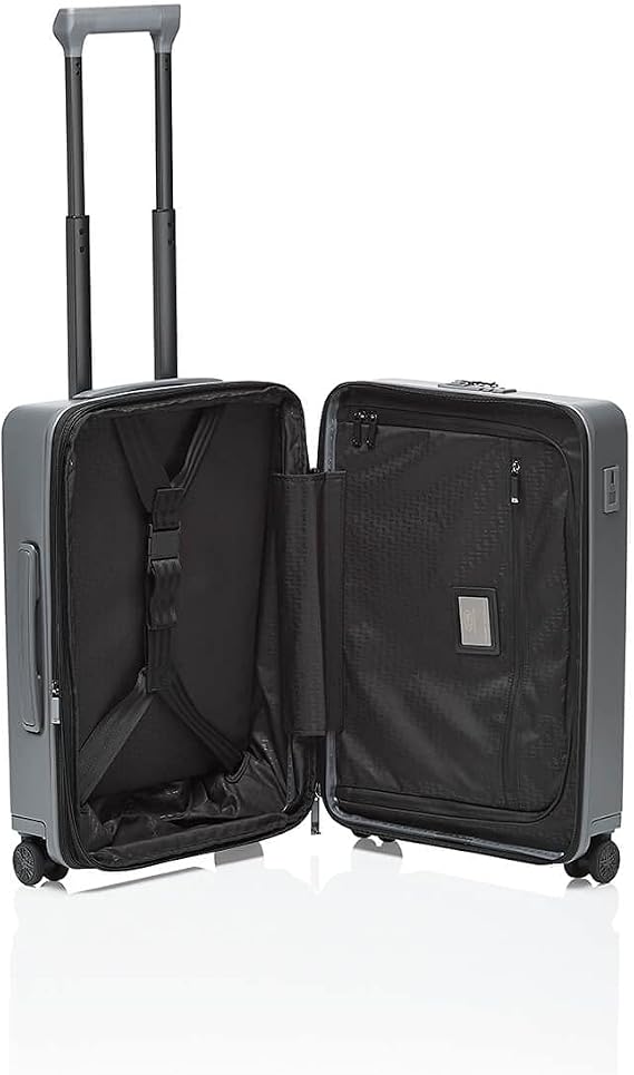 Bric's PORSCHE DESIGN 21 Spinner Expandable Carry-On Luggage - 15 Laptop Compartment - Roadster Travel Hardside Suitcase - Anthracite Matte