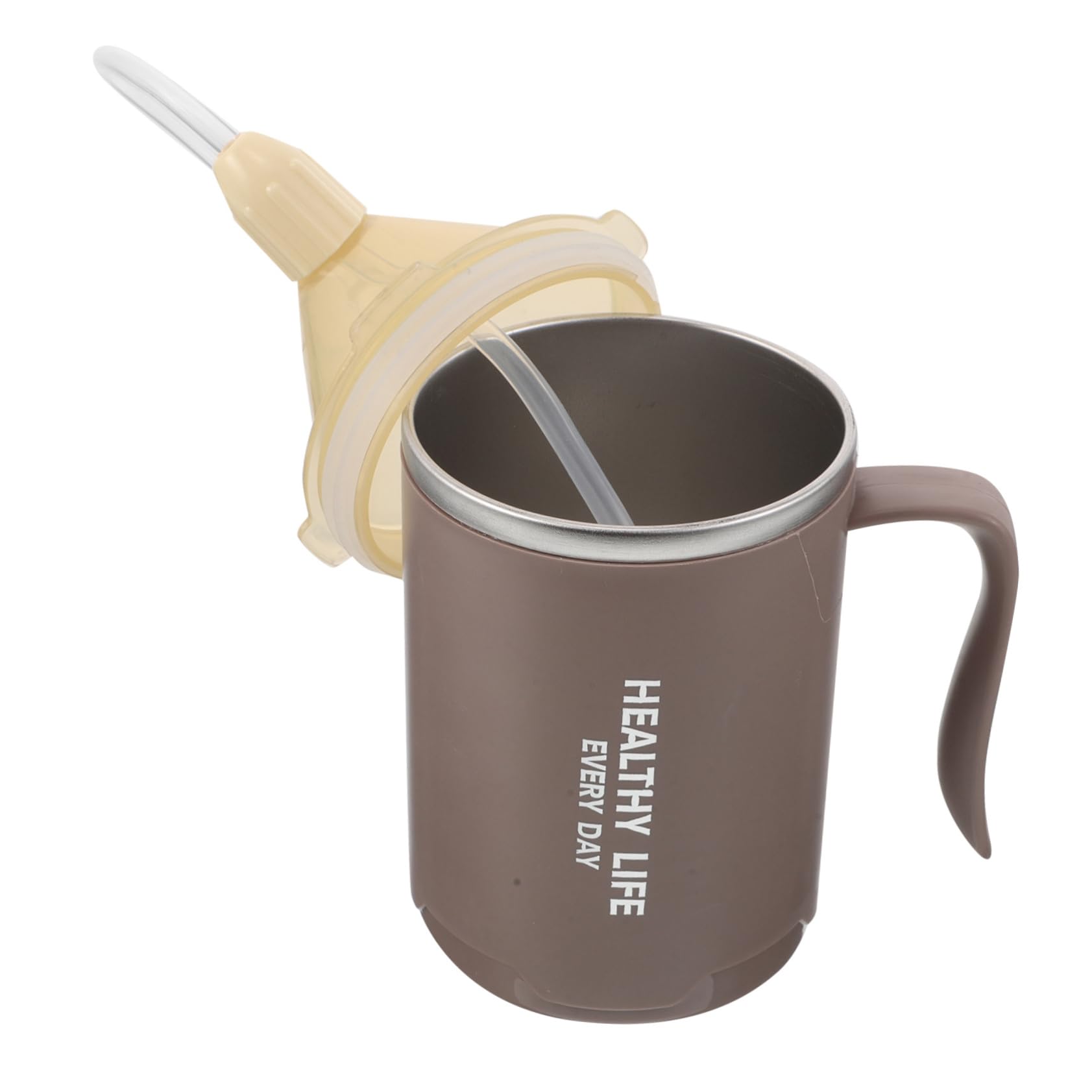 Gobelet de dysphagie Healvian anti-déversement pour hydratation facile au lit