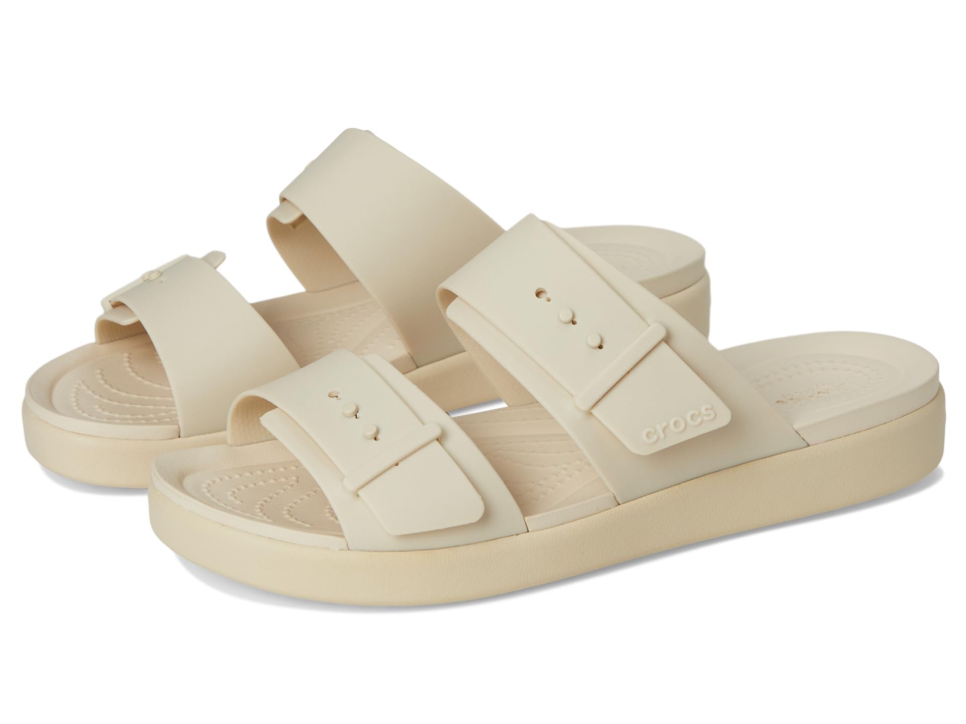 Crocs Unisex Brooklyn Buckle Low Keilsandale