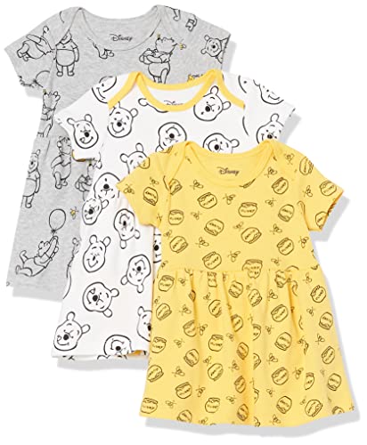 Image of Amazon Essentials Disney | Marvel | Star Wars | Princess Babies, Toddlers, and Girls' Dresses, Pack of 3