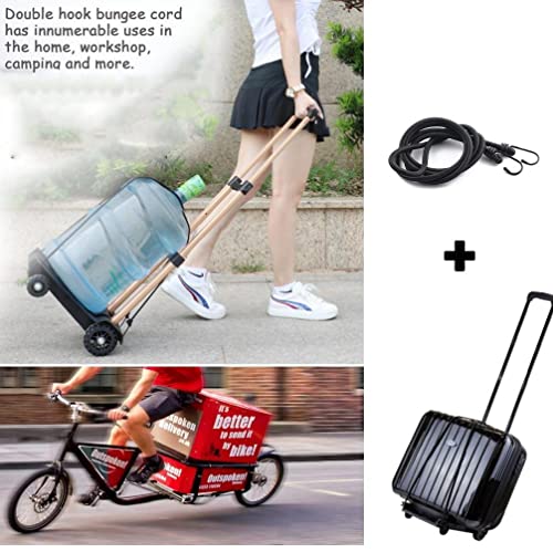 Lanlord Latex Black Heavy Duty Outdoor Bungee Cords With Hook 2Pcs20Inch #TOP5