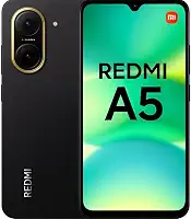 Smartphone Xiaomi Redmi A5 64GB 3GB RAM + 3GB de Ram extendida Dual SIM Tela 6.88" - Preto Midnight Black Câmera 32MP com IA
