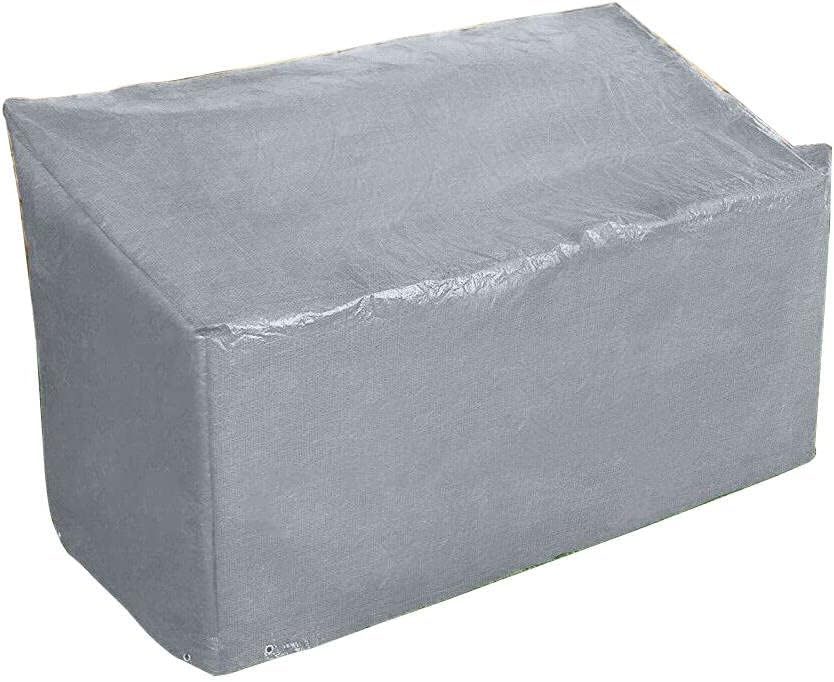 Ram® Grey Heavy Duty 3 Seater Waterproof Outdoor Garden Bench Cover