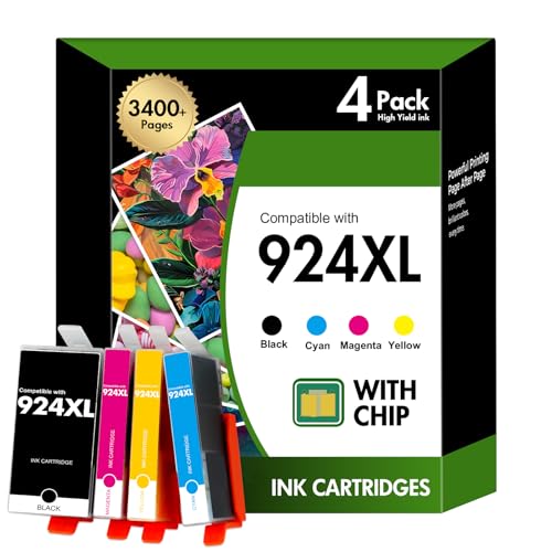 Cartouches HP 924XL multipack encre compatible OfficeJet Pro 8120 8130 8123 8133 Toner Bank
