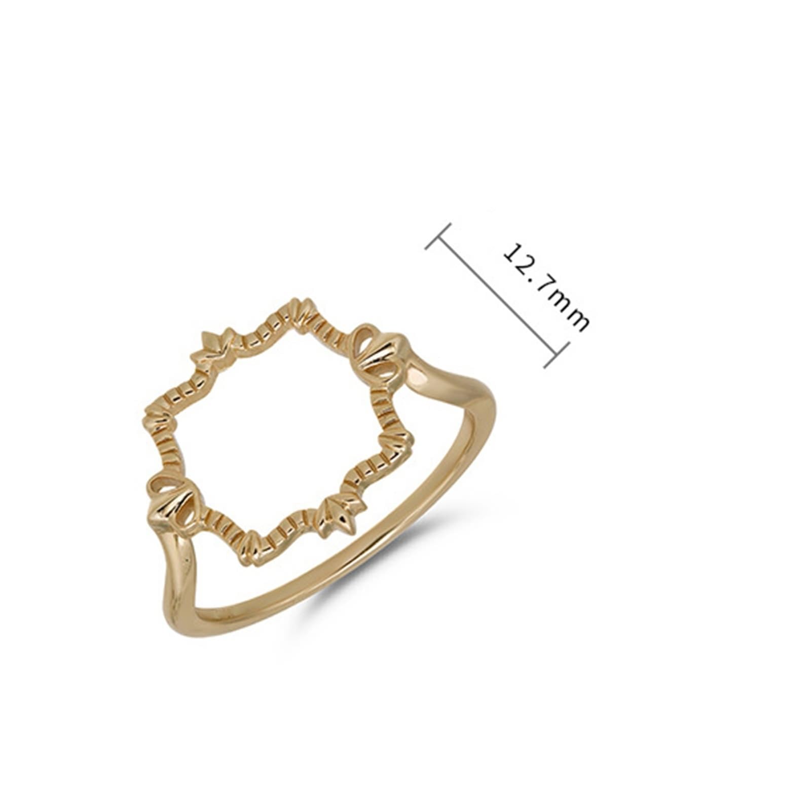 Anello di fidanzamento in vero oro Au 375/585/750, vintage, cavo
