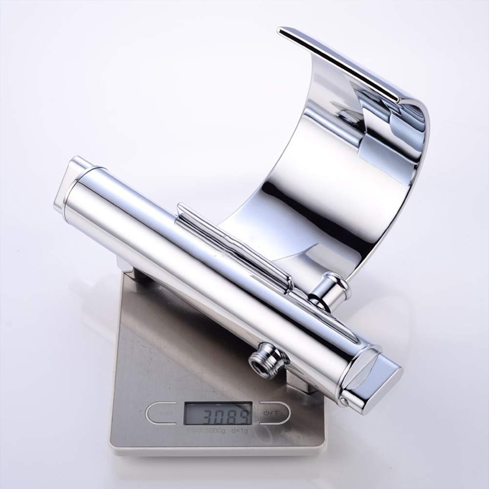 Grifo de Cobre Montado en la Pared para Baño - Cascada Caliente y Fría, Anticorrosivo - Para Ducha, Bañera, Lavabo - Adecuado para Baño, Cocina, Inodoro, Jardín (Juego Completo)