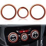 Auovo AC Climate Control Knob Outer Ring Covers Accessories for Subaru Forester 2019-2021 Crosstrek...