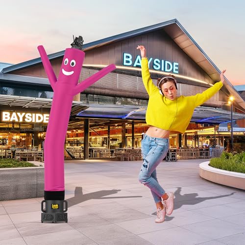 LookOurWay Air Dancers Wacky Waving Inflatable Tube Man Attachment - 6 Feet Tall Advertising Air Dancer Waving Man Inflatable Tube Guy - Blower Not Included - Pink