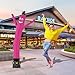 LookOurWay Air Dancers Wacky Waving Inflatable Tube Man Attachment - 6 Feet Tall Advertising Air Dancer Waving Man Inflatable Tube Guy - Blower Not Included - Pink