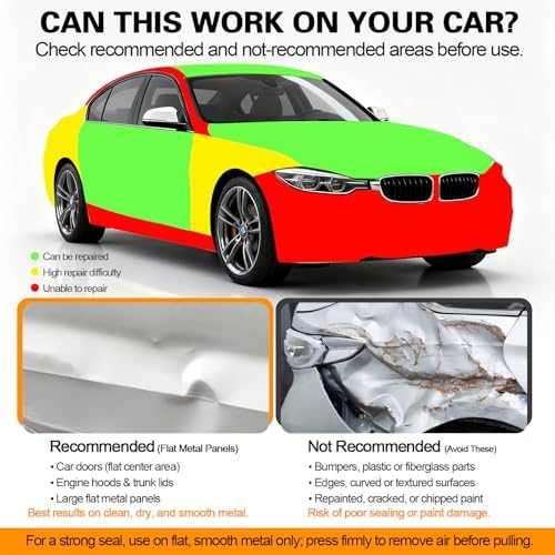BCNNQS-X Car Dent Remover Tool for Car, Car Dent Puller Kit Auto Body Dent Remove, Suction Cup for Car Dent Repair Kit, Car Dent Removal Kit Body Repair Dent Removal Tools (4.7 inch) - 5