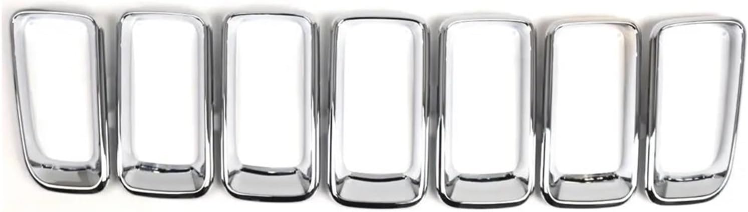 Front Kidney Grille For Jeep For Compass 2011-2016 Front Bumper Central Cover Grille(Chrome)