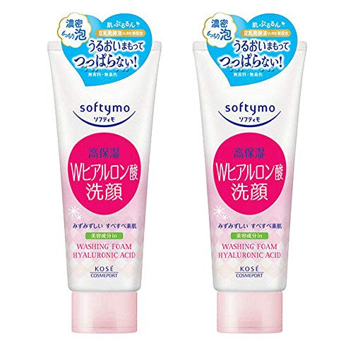 Kose Cosmeport Softymo Face Wash Hyaluronic Acid 190g - 2pcs
