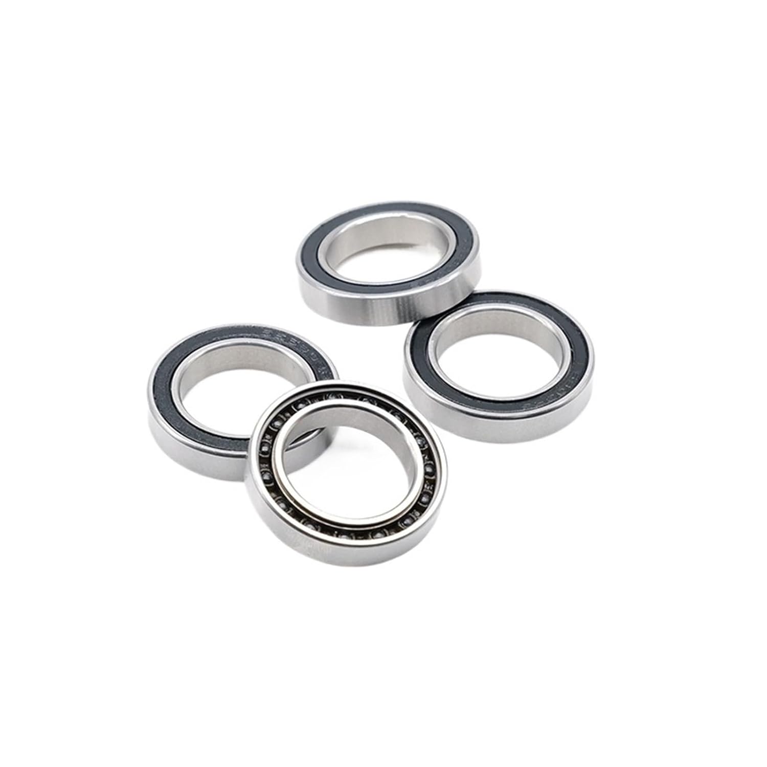 2PCS S6803RS Hybrid Ceramic Bearing 17 * 26 * 5 mm ABEC-7 Bicycle Bottom Brackets&Spares S6803 RS 2RS Si3N4 Ball Bearings