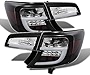 ACANII - For Black 2012-2014 Toyota Camry Lumileds LED Bar Tail Lights Brake Lamps Taillights Taillamps Left+Right 2013