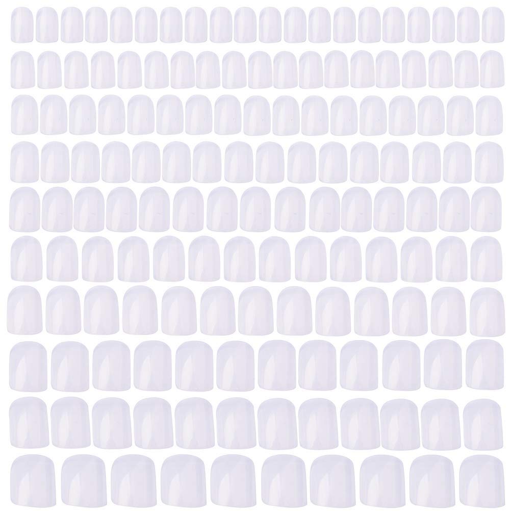 Pimoys 500 Pcs Clear Short Square Press on Nails,10 Sizes Short Square Nails Full Cover Artificial Acrylic Fake False Nails for Women Girls Nail Art Design DIY Nail Salons
