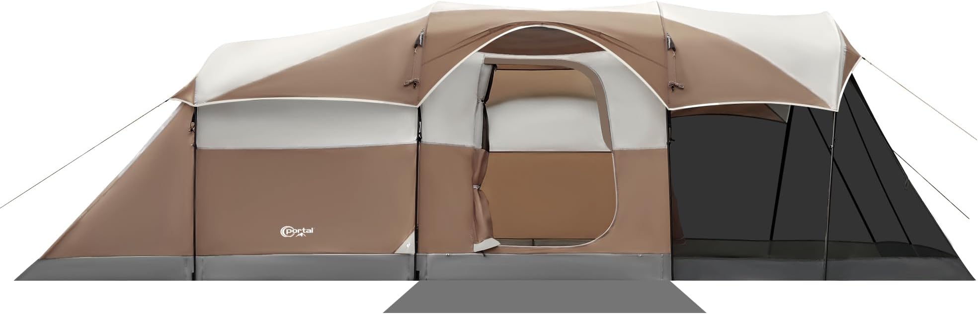 PORTAL 6/8/10 Person Family Camping Tent with Screen Room, Water Resistant Big Tunnel Tents with Rainfly, Large Family Tent for Camping, Outdoor, Patio