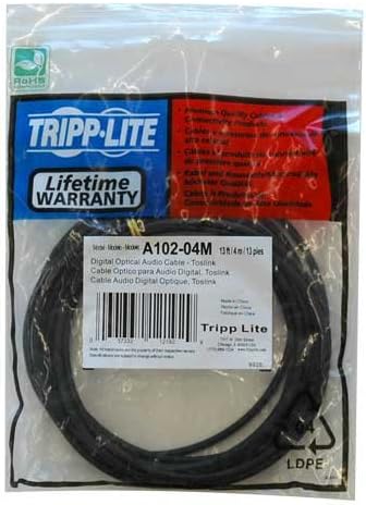 Miniatura 2 de Tripp Lite Toslink A102-04M cable de audio óptico digital SPDIF, 13.1 ft