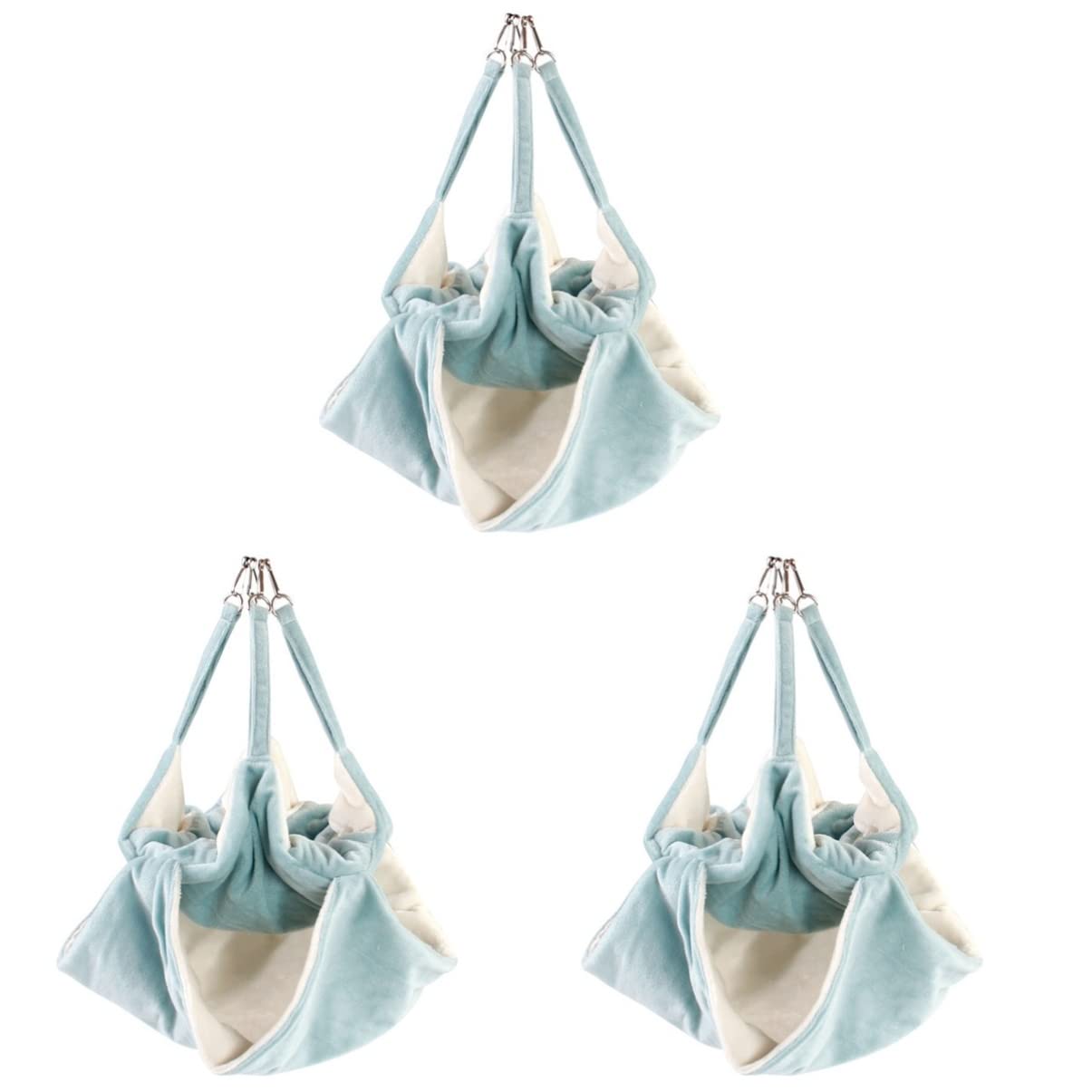Mipcase 3stücke Hamster Hängematte Aus Flanell Doppellagige Schlafhängematte Für Kleintiere Mit Haken Für Winter Und Herbst Geeignet Für Hamster Frettchen Und Andere Nager