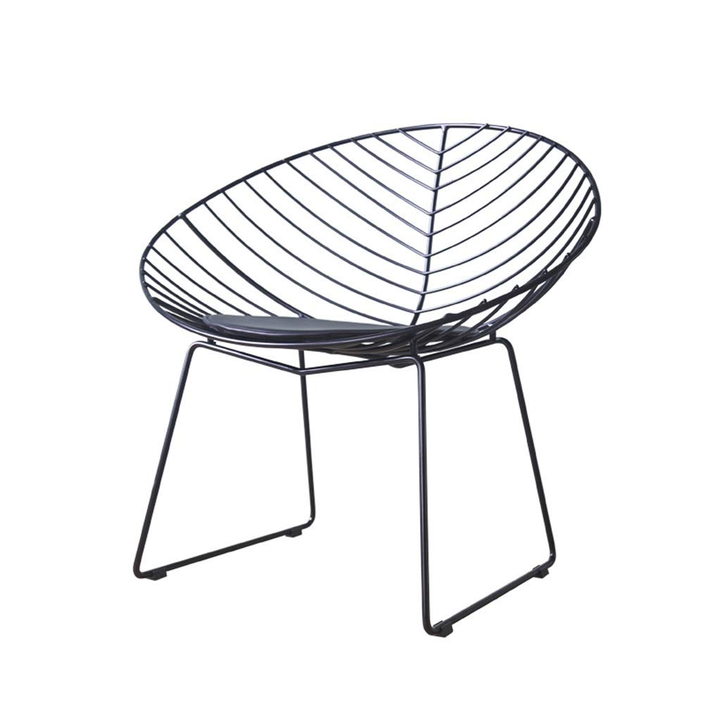 Chaise de mode en fer silhouette feuille pour intérieur chic