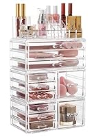 Algopix Similar Product 15 - HBlife Acrylic Clear Dustproof Makeup
