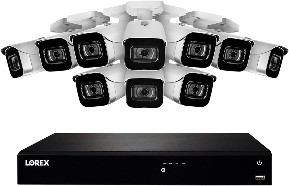 Lorex 4K Security Camera System, Fusion 16Channel 3TB NVR