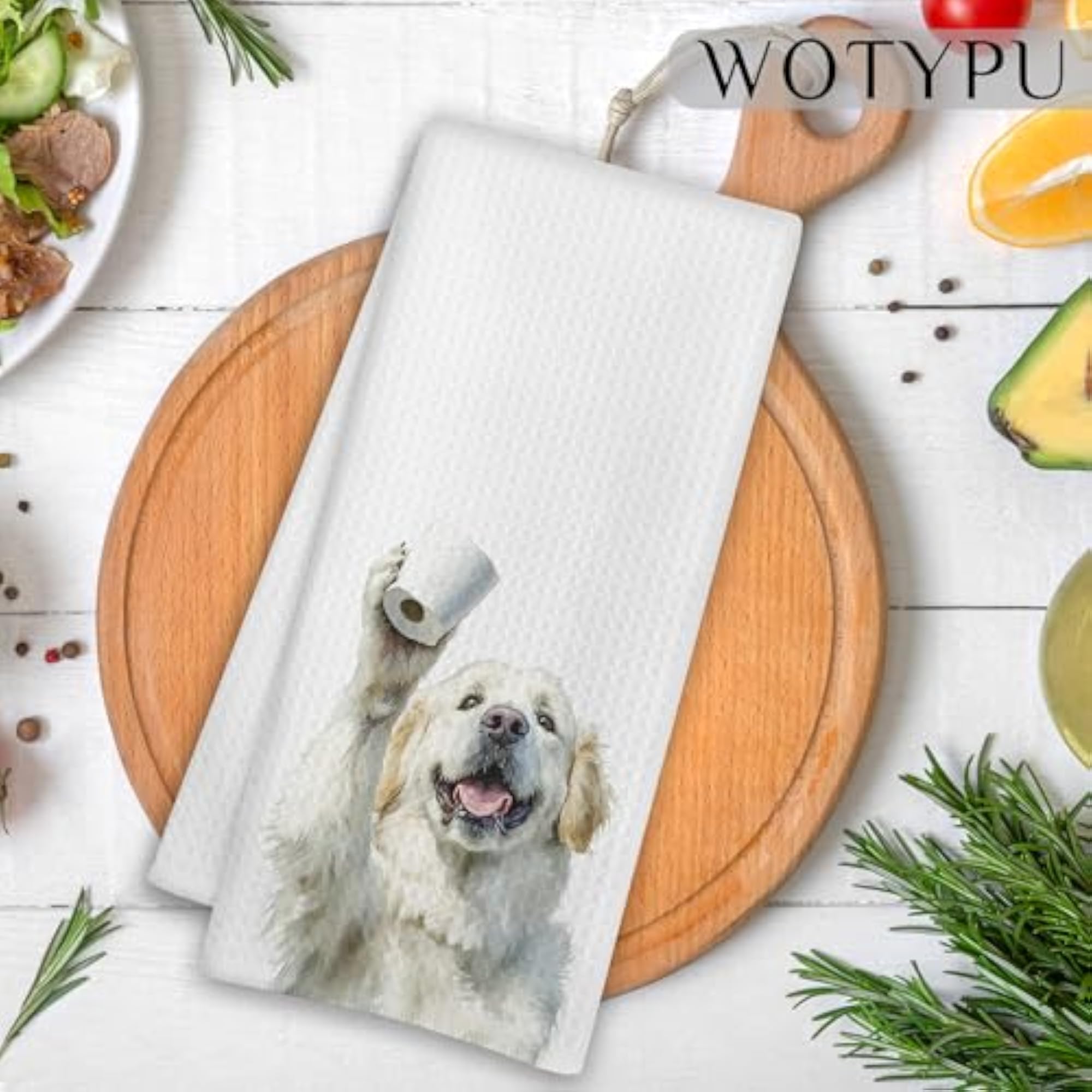 Funny Great Pyrenees Gifts Bathroom Hand Towels