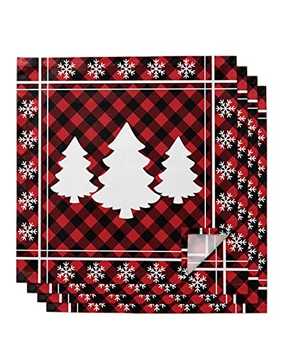 Servilletas de tela navideñas set de 4, 20 x 20 pulgadas miniatura 1