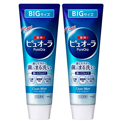【まとめ買い】 ピュオーラ ハミガキ クリーンミント 大容量 170g × 2本セット [医薬部外品] 170g×2本