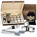 Produktbild Whisiskey - Whisky Steine Set - 12 Edelstahl Whiskey Steine, Flaschenverschluss & Zange  Geschenke für Männer - Eiswürfel Wiederverwendbar - Männergeschenke