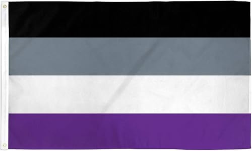 Bandera del orgullo Asexual Nueva serie Ultrabreeze poliéster de 3 x 5 pies Orgullo Asexual LGBT
