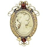 Gothic vintage Brosche victorian Lady Cameo