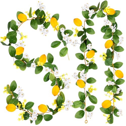 KVCSYAW 2 Pcs Artificial Lemon Flower Garland...