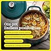 Lodge Essential Enamel Cast Iron Dutch Oven - Perfect for Bread Baking, Braising, Marinating & Slow Cooking - Features Moisture-Sealing Lid & Dual Handles - Kitchen Essentials - 6 Quarts - Lagoon #1