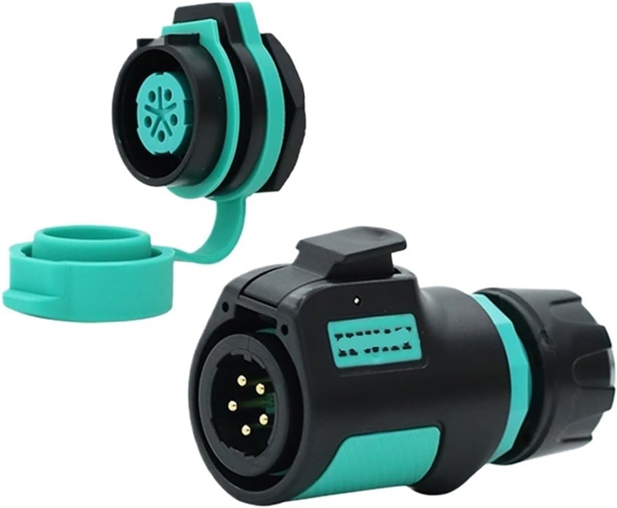 M20 aviation socket 2-3-4 core 5-7-9-12 pin power round socket quick connector(3 core plug A3 rear nut seat 25A500V)