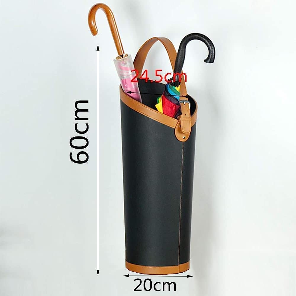 WuDLi Umbrella Stands Rack Umbrella Stand Leather Home Storage Creative Umbrella Bucket