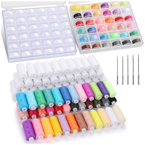 194Pcs Sewing Thread Kit, 72 Assorted Colors Machine Threads with