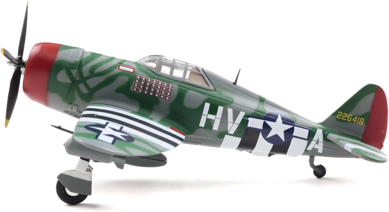 Motor city classics 1:72 Scale Military Diecast Collectible | P-47 Thunderbolt - Lt. Col. Francis S. Gabby Gabreski, USAAF | Militaria Diecast Model 27298-42