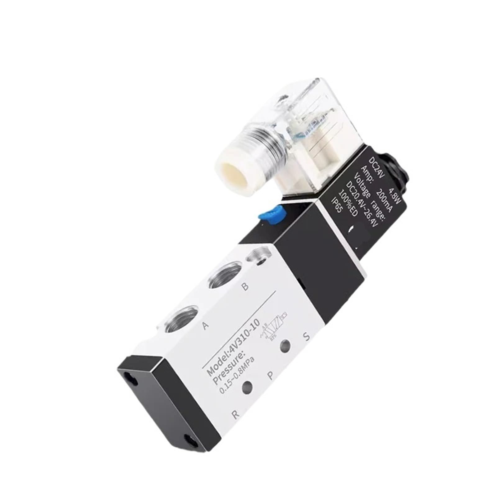 Électrovanne pneumatique 4V110-06 pour l'automatisation d'atelier et convoyeurs