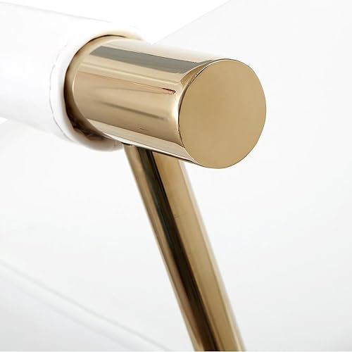 Miniatura 5 de TOV Furniture The Diva Collection - Banco tapizado de piel sintética de estilo moderno, color blanco