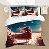 Rose Girls Bedding Set Queen Size, Kids Boys Girls, Kids Duvet Cover Twin, Anime Cartoon Bedding Duvet Cover 3 Piece Set with 2 Pillowcases #1