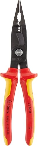 Miniatura 5 de Knipex Tools LP - Juego de 10 alicates, cortadores y destornilladores aislados de 1000 V + alicates de instalación eléctrica KNIPEX