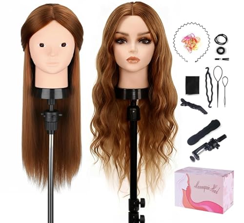 Mannequin Head with 80% Human Hair, TopDirect 24
