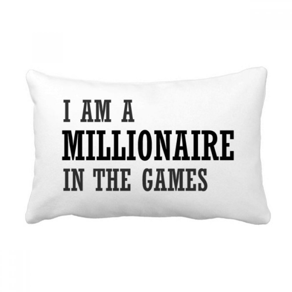 Coussin de soutien lombaire multicolore 40x60 cm Je suis Un Millionnaire pour canapé
