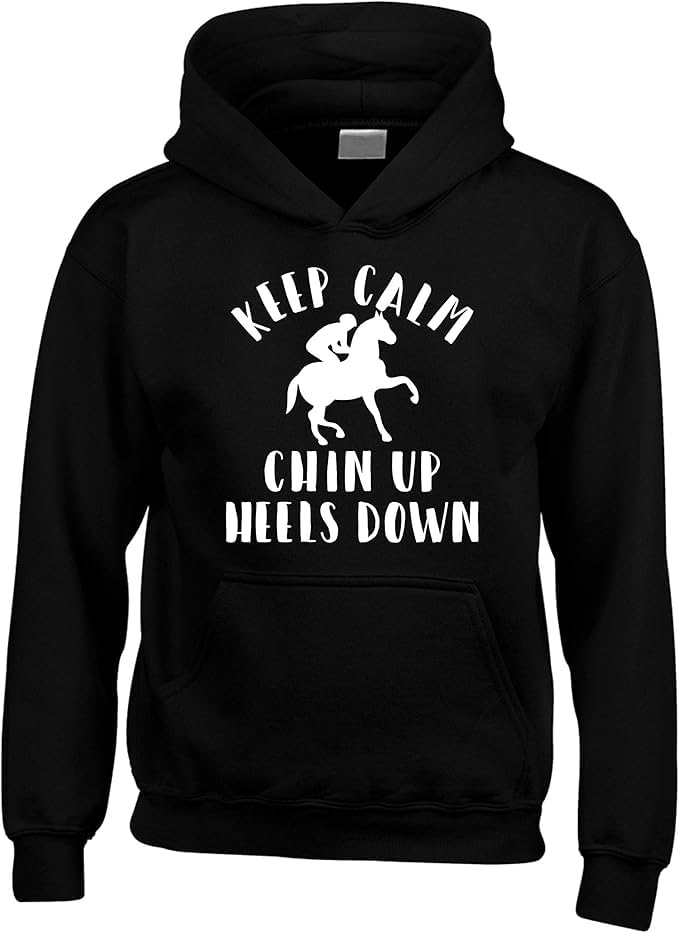 Sweat à capuche Edward Sinclair Keep Calm noir pour ado 12-13 ans