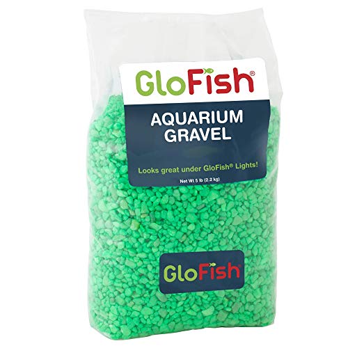 GloFish Aquarium Gravel, Green Fluorescent, 5-Pound